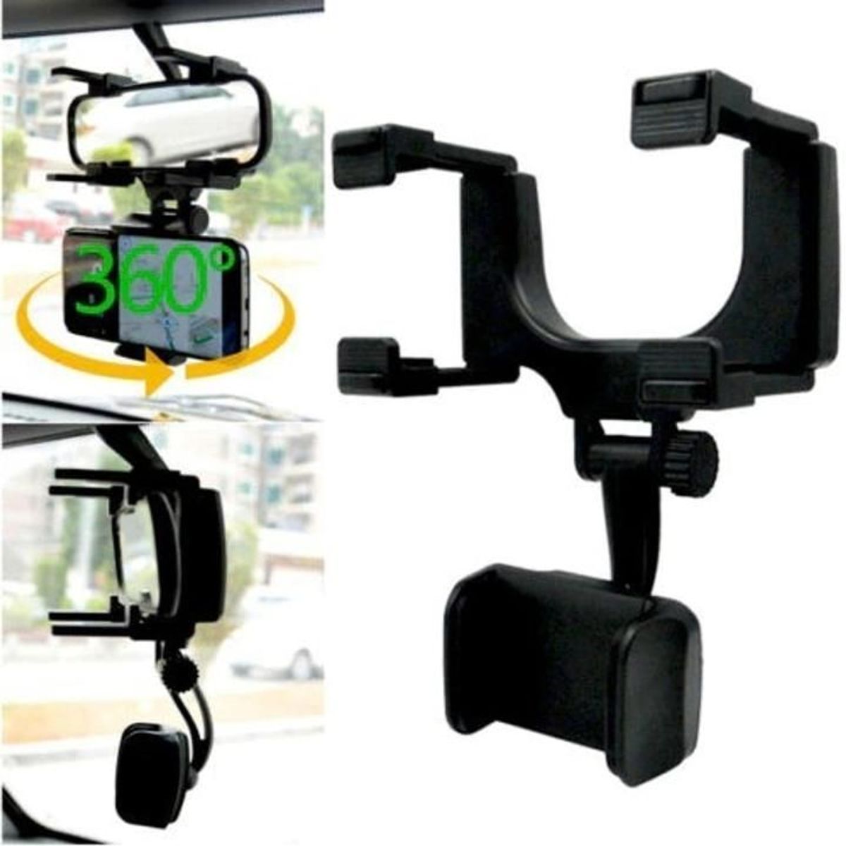 GENERICO - Soporte Celulargps Carro Vehiculo Rotacion 360 Accesorios