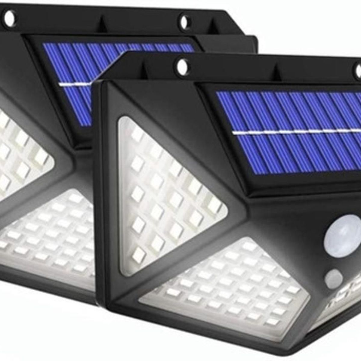 GENERICO - Lámpara Solar 100 Led Exterior Sensor Movimiento Seguridad