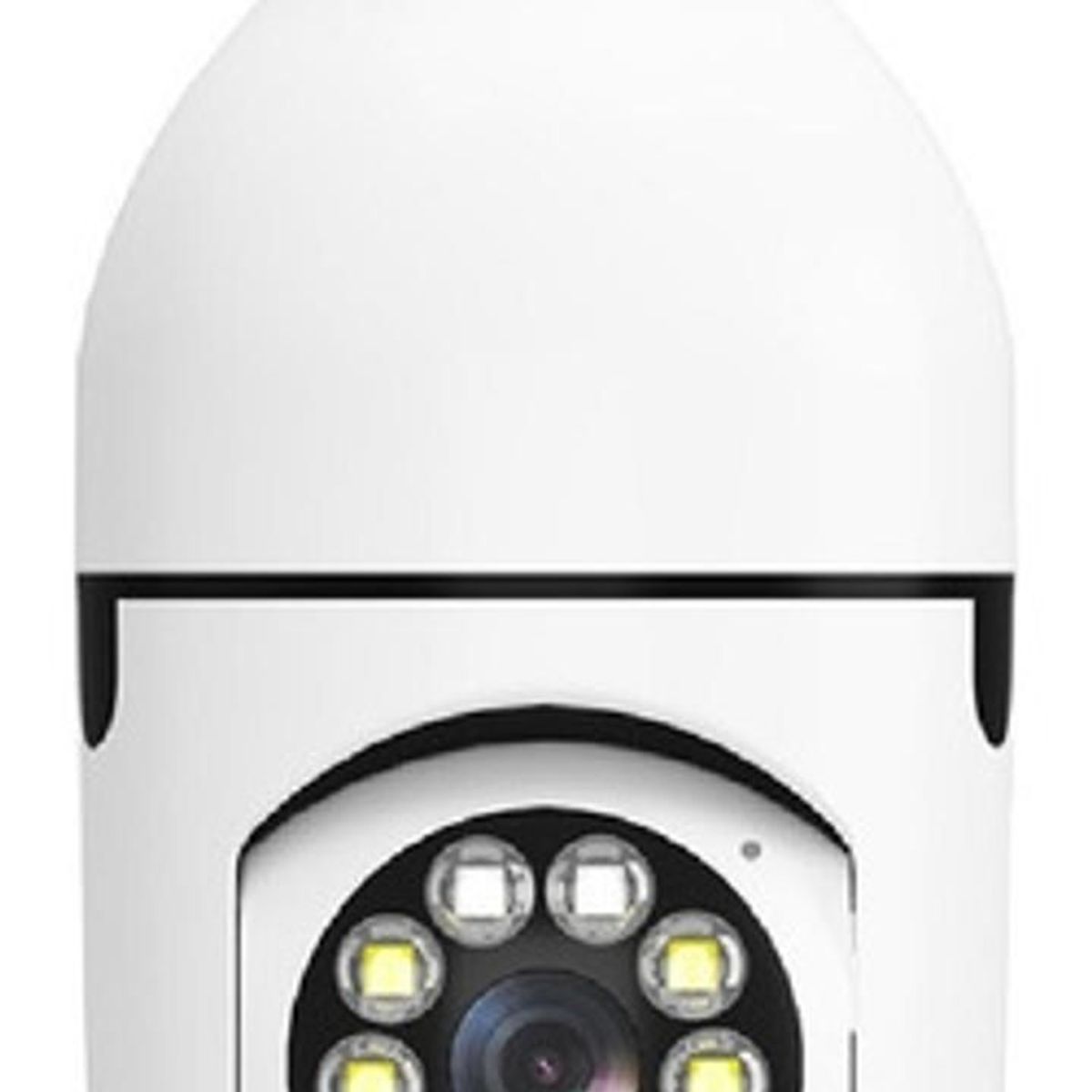 GENERICO - Cámara Robótica Tipo Bombillo Wifi 360° Visión Nocturna + Ob
