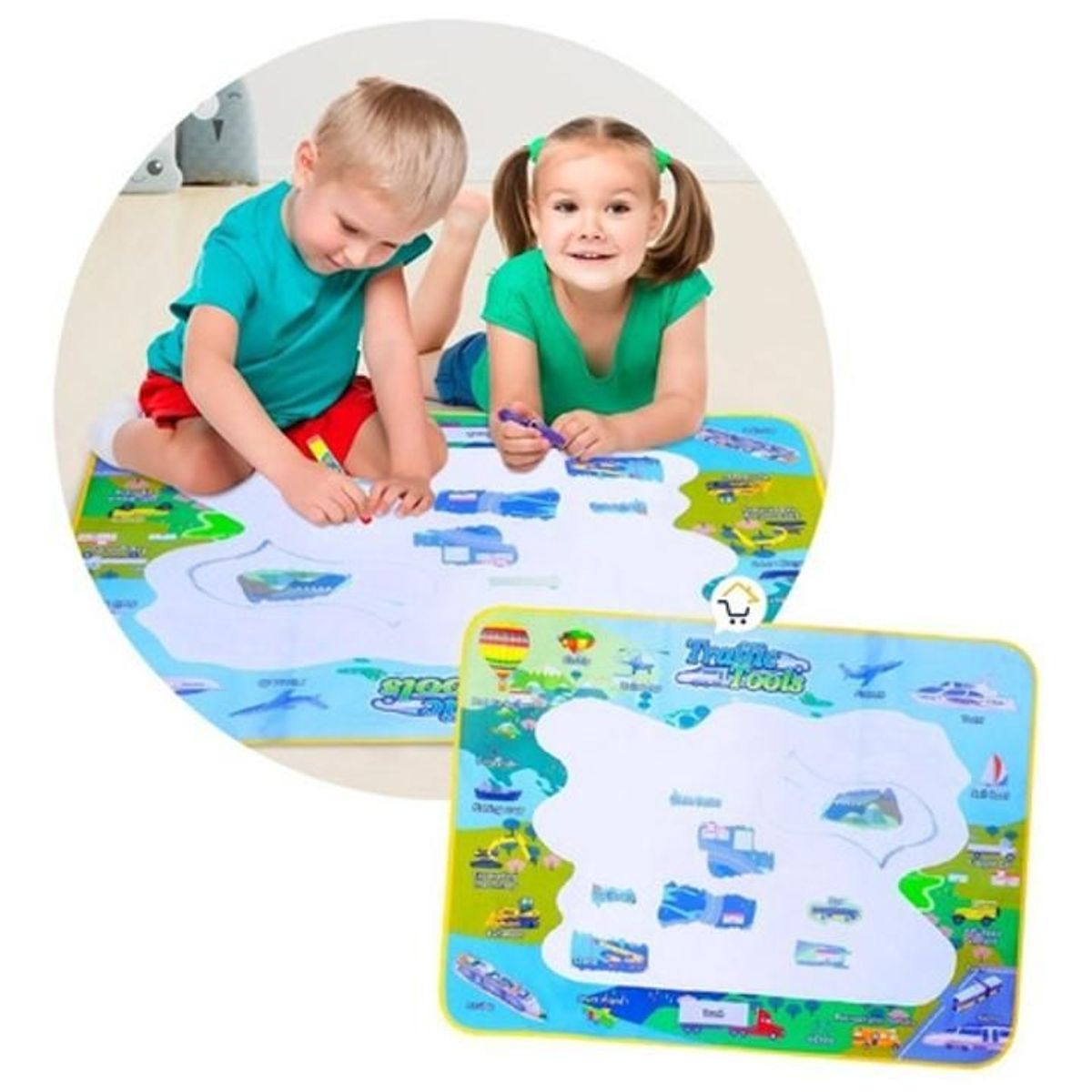 GENERICO - Tapete Mágico De Juego Para Pintar Con Agua + Accesorios