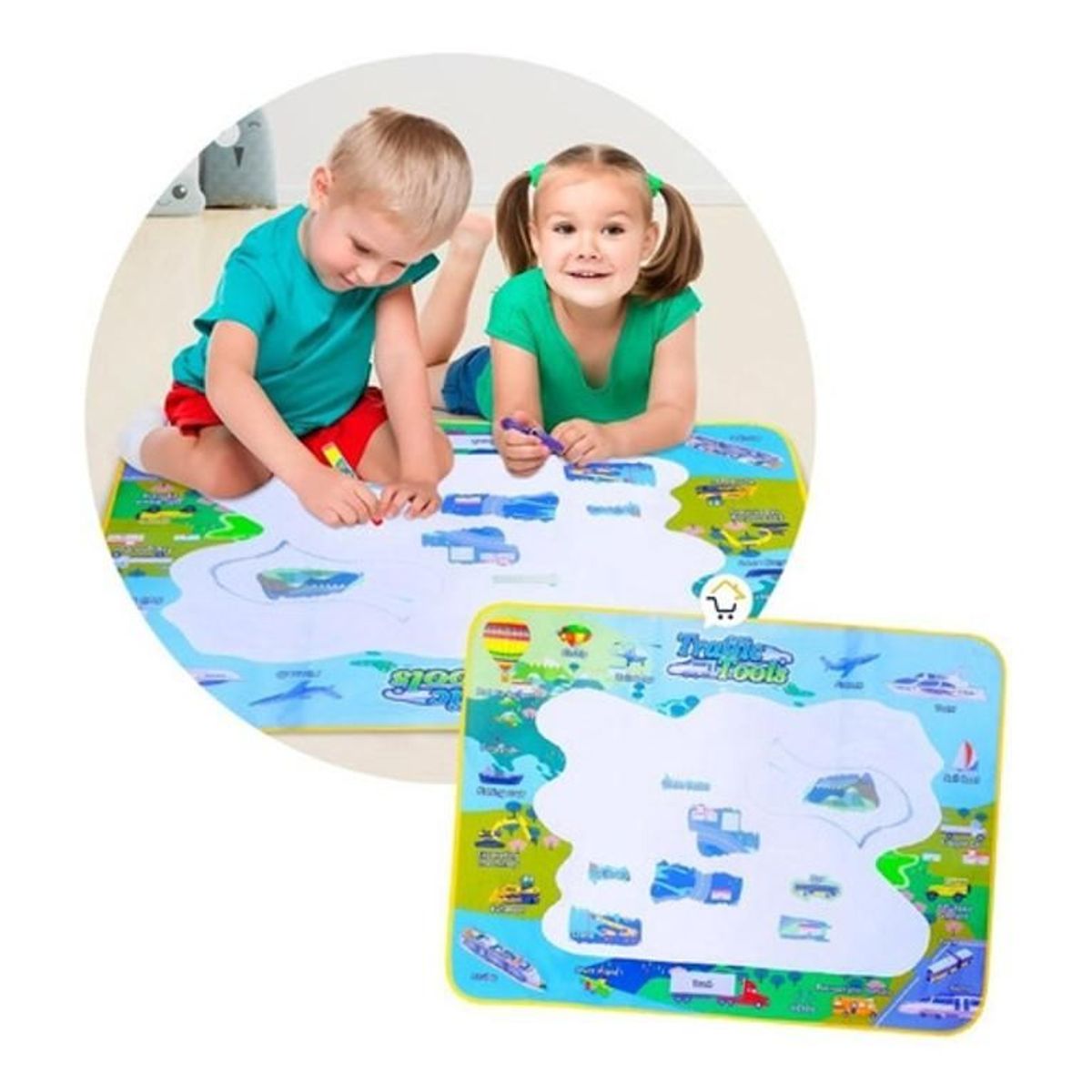 GENERICO - Tapete Mágico De Juego Para Pintar Con Agua + Accesorios