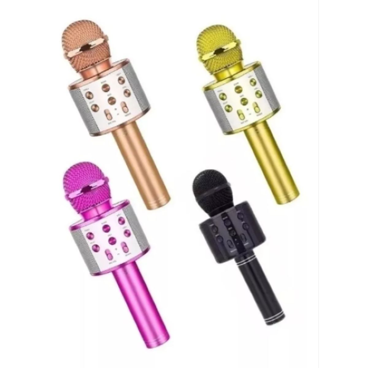GENERICO - Microfono Bluetooth Ws 858 Karaoke Bluetooth  Fm  Usb