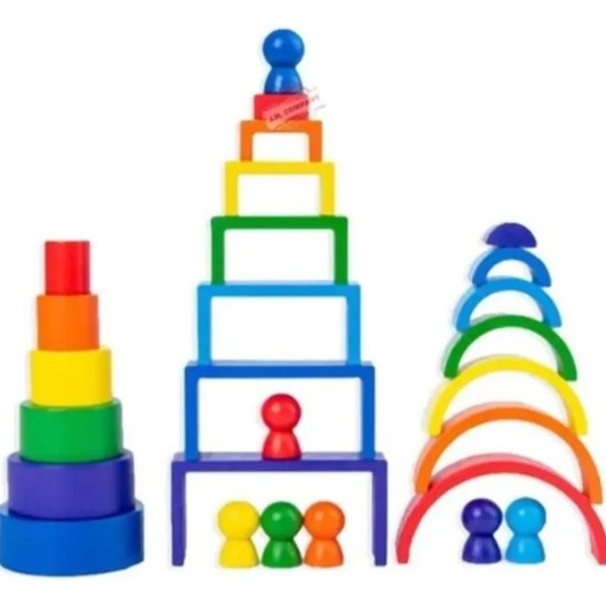 GENERICO - Bloques De Construcción Con Varios Colores Para Niños