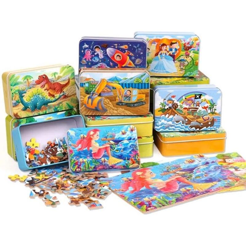 GENERICO - Caja Rompecabezas 4 Motivos  Juego Para Niños