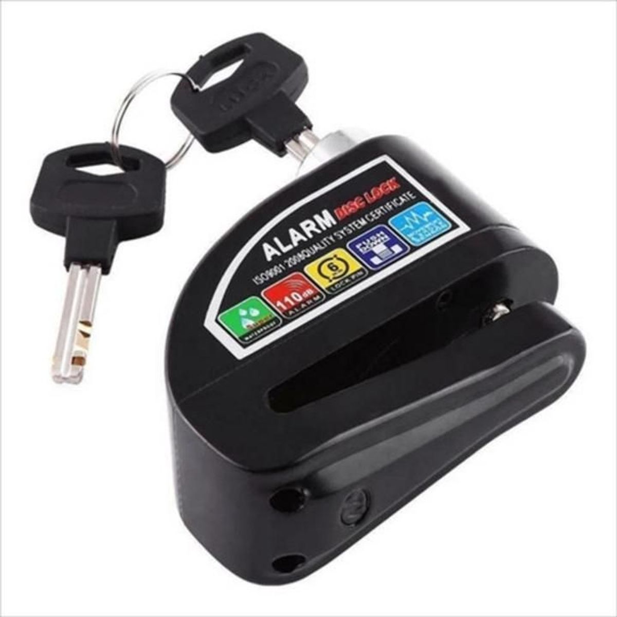 GENERICO - Candado Alarma Freno Disco Seguridad Bicicletas Moto