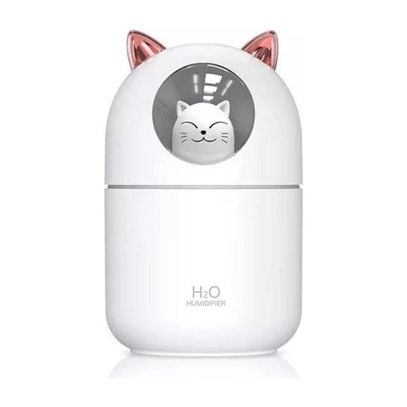 GENERICO - Difusor Humidificador De Aroma Gato  Luz Led  Aromaterapia