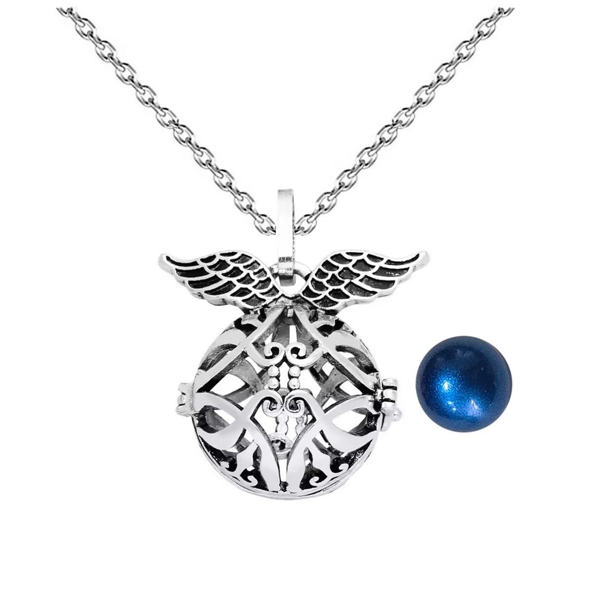 DAYOSHOP - Collar Llamador De Angel Estrella Tribal Cascabel + Estuche