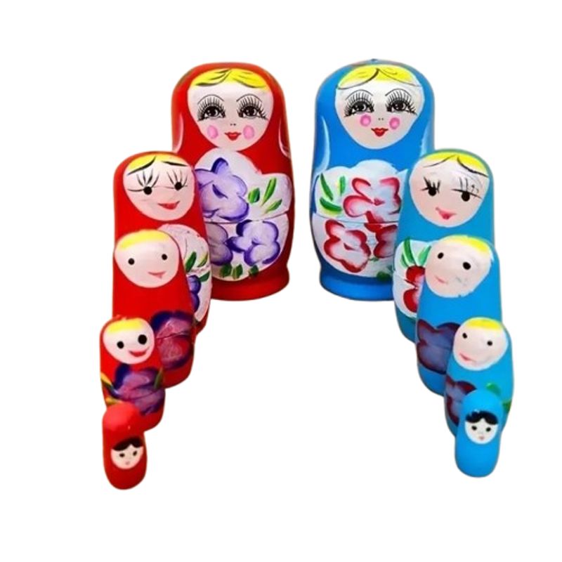 GENERICO - Muñeca Matrioshka En Madera Y Oleo