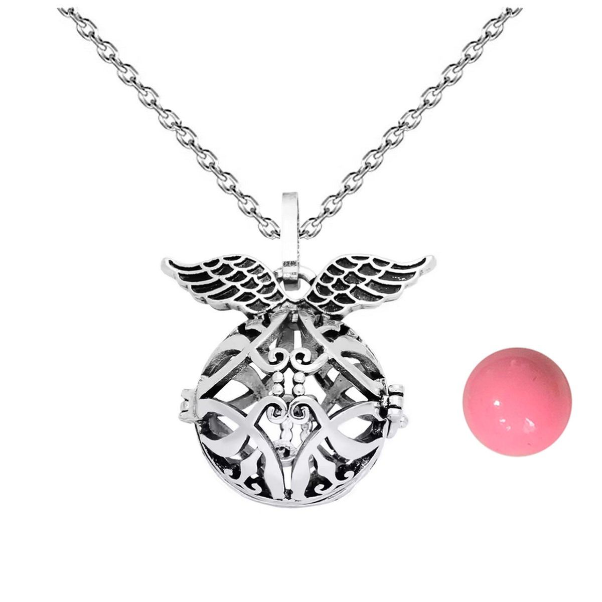 DAYOSHOP - Collar Llamador De Angel Estrella Tribal Cascabel + Estuche