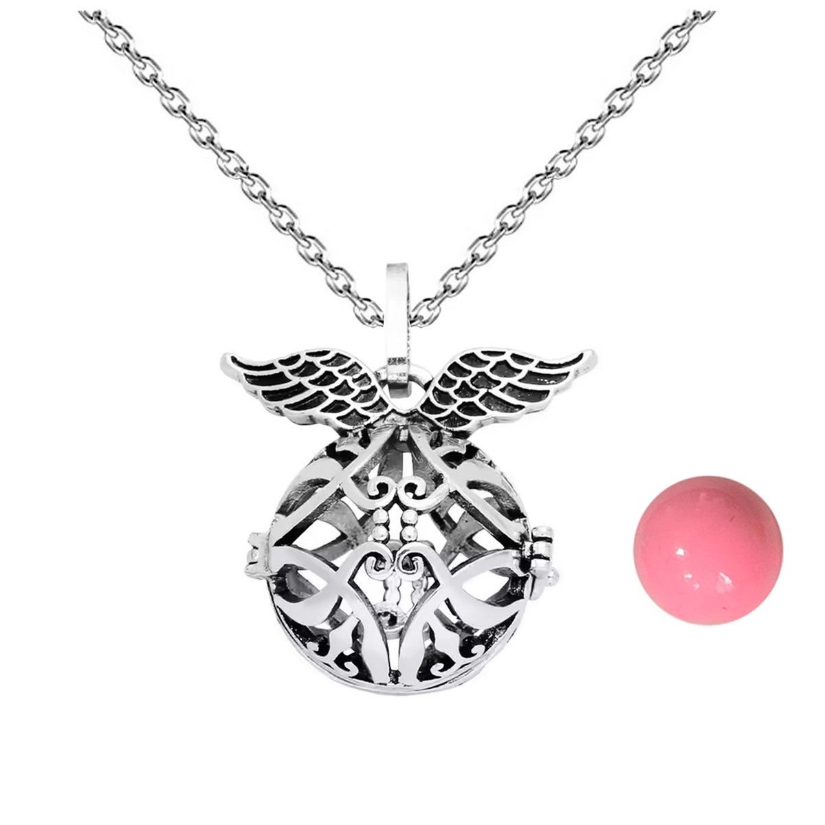 DAYOSHOP - Collar Llamador De Angel Estrella Tribal Cascabel + Estuche