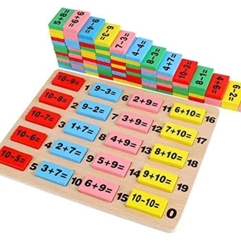 GENERICO - Juego De Matemáticas Como Fichas De Dominó Para Niños