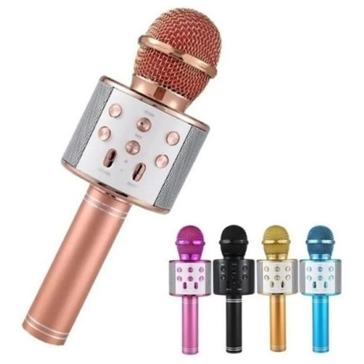 GENERICO - Microfono Bluetooth Ws 858 Karaoke Bluetooth  Fm  Usb