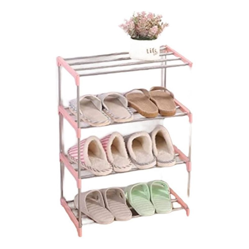 GENERICO - Zapatero Organizador De Zapatos Metálico 4 Niveles Practico