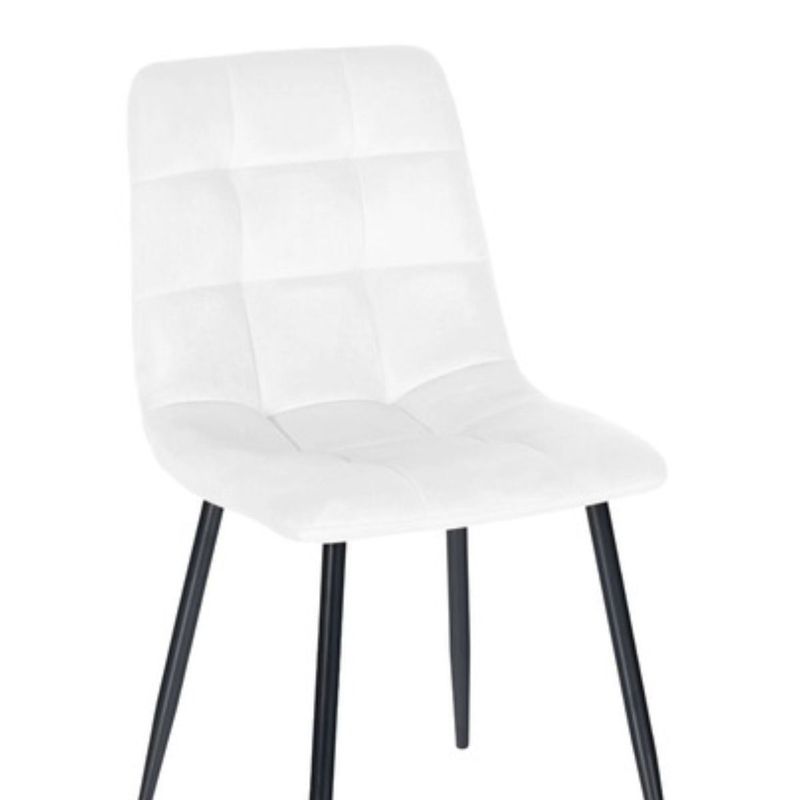 GENERICO - Silla Decorativa Mueble Sala Comedor Dormitorio Refagata NegroBlancoAGATA