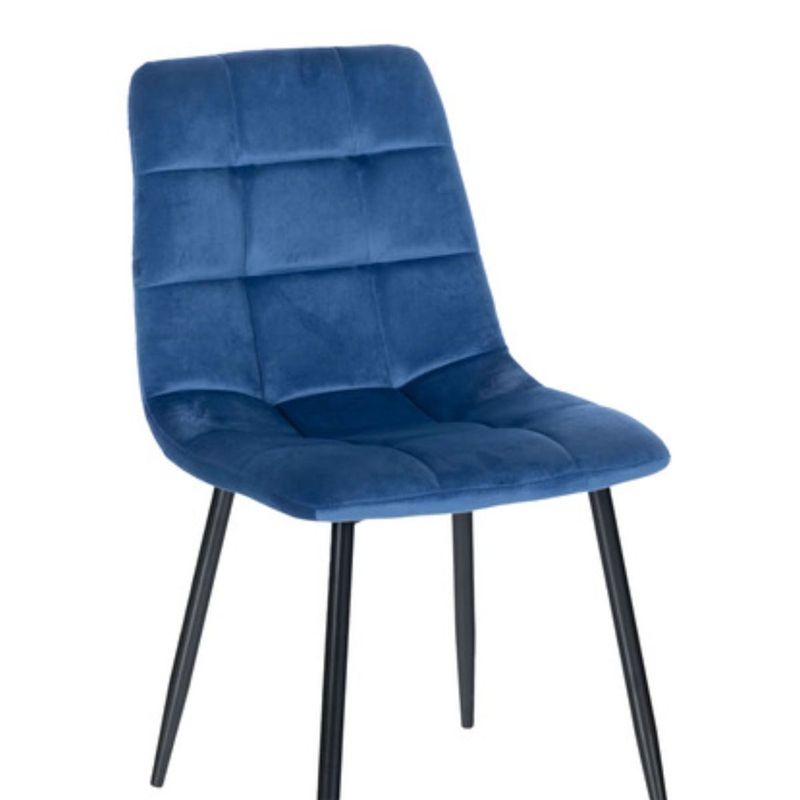 GENERICO - Silla Decorativa Mueble Sala Comedor Dormitorio Refagata NegroNavyAGATA