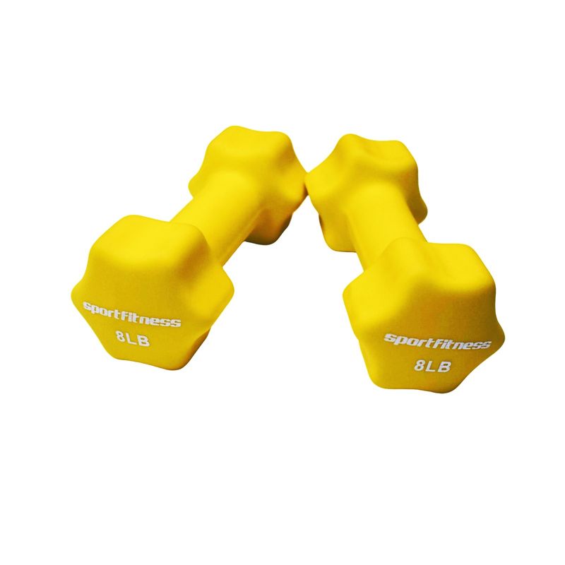 SPORTFITNESS - Mancuernas Neopreno 8 Libras set x2 pesas Sportfitness