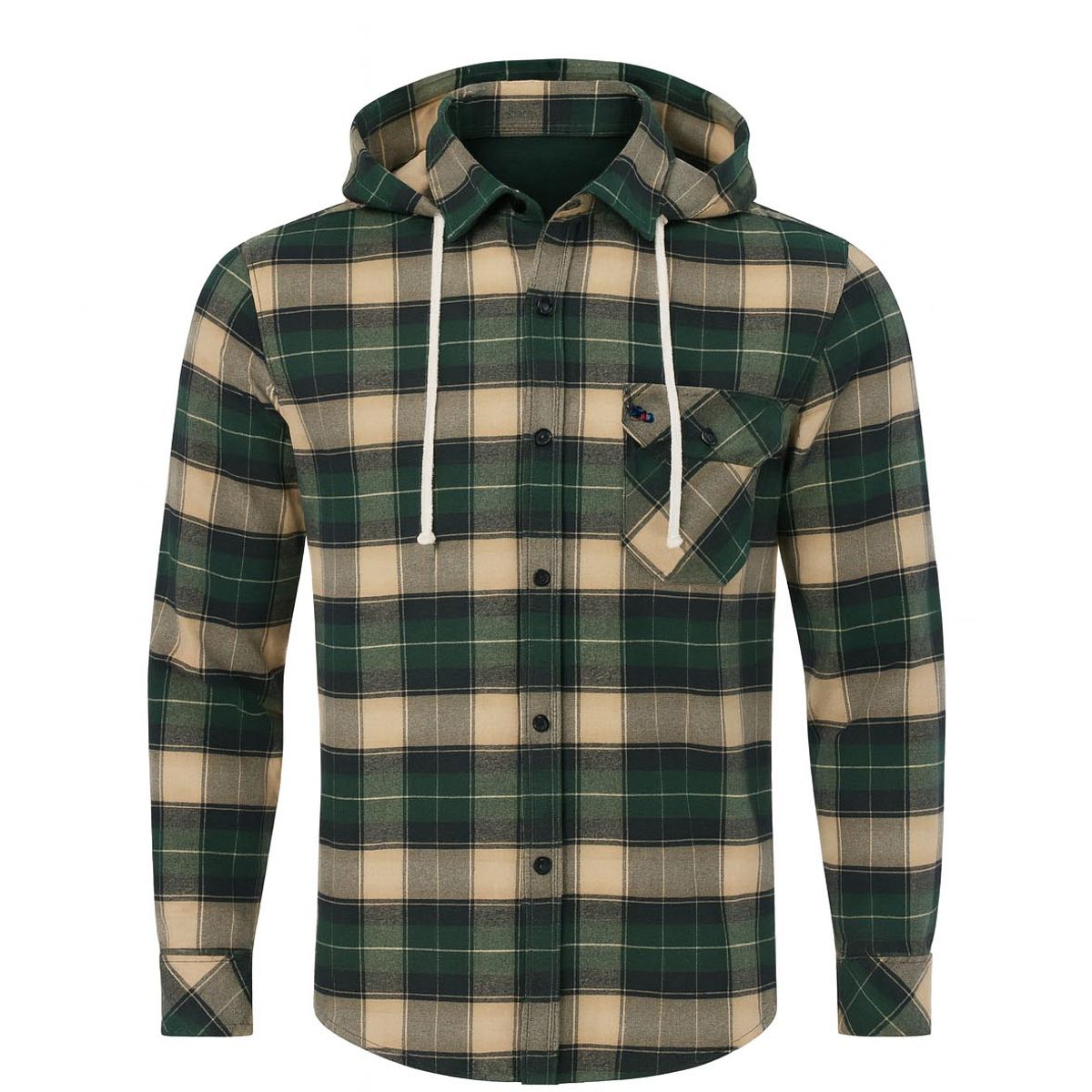 MODA EN CIRCUITO - CAMISA LEÑADORA PARA HOMBRE CON O SIN CAPOTA