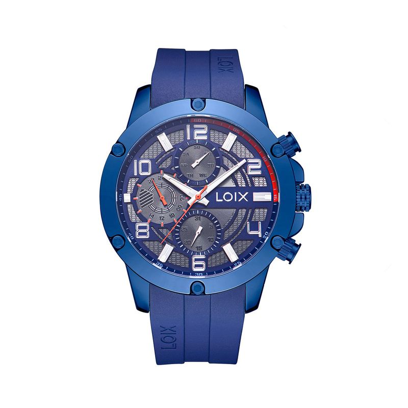 LOIX - Reloj hombre L2144-3 Azul con tablero azul
