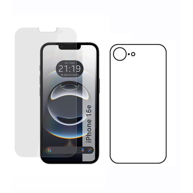 GENERICO - Protector Pantalla Y Trasero Hidrogel Para iPhone 16e