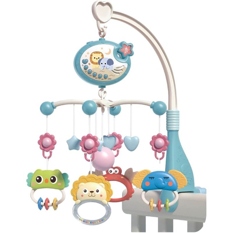 JUGUETERIA EXPRESS - Movil Musical Con Proyector Luz y Control Cuna Para Bebe