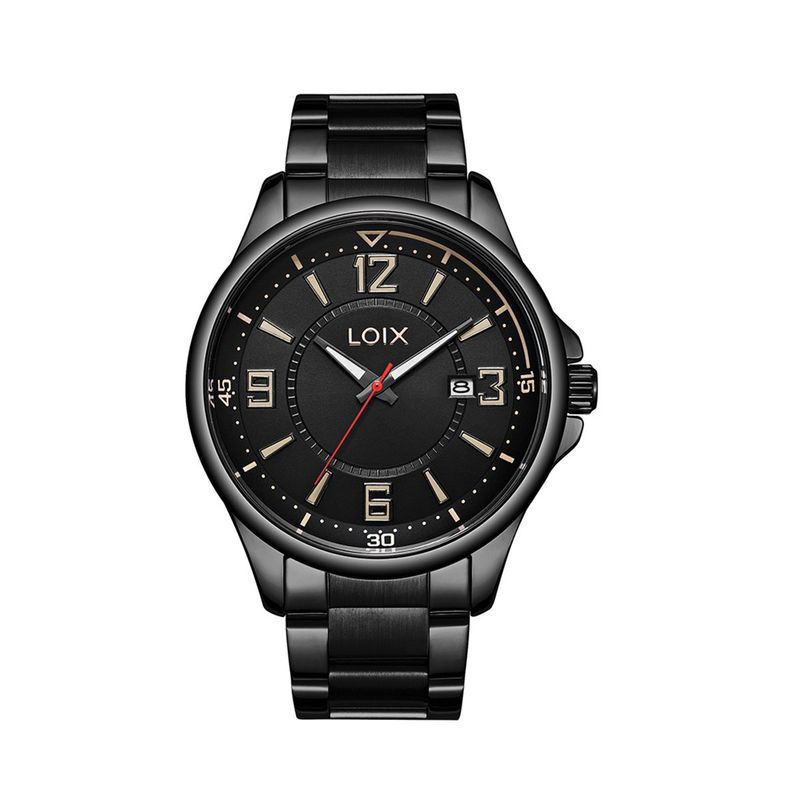 LOIX - Reloj hombre L2145-5 Pavonado con tablero negro