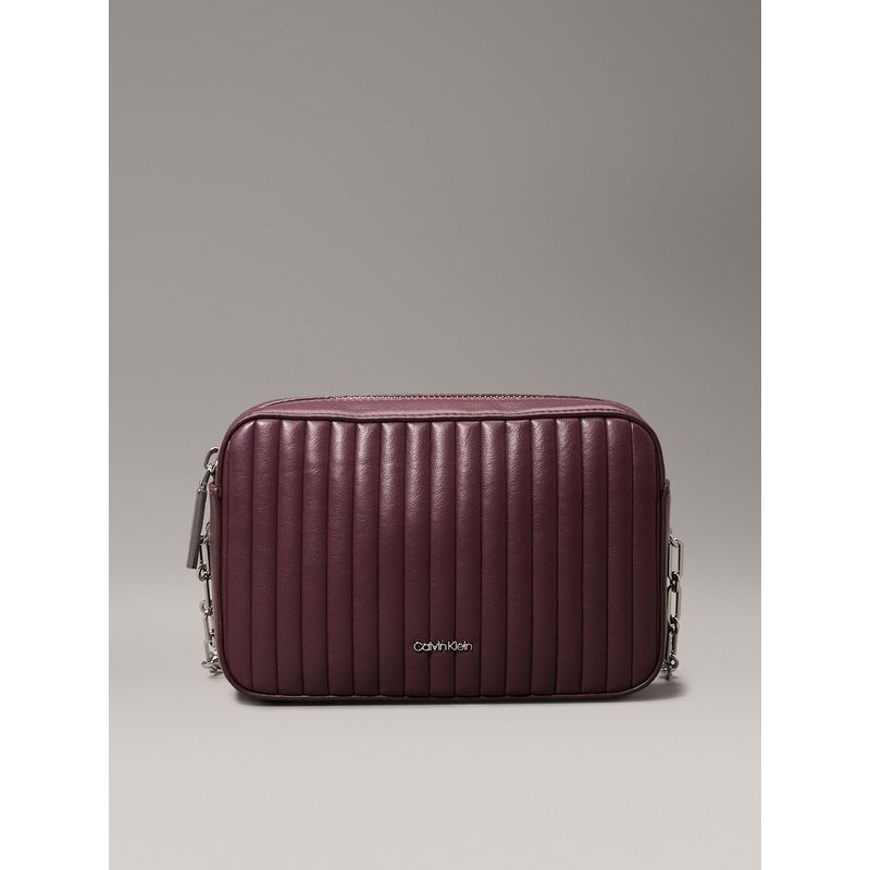 CALVIN KLEIN - Bolso vino cruzado acolchado con solapa Calvin Klein
