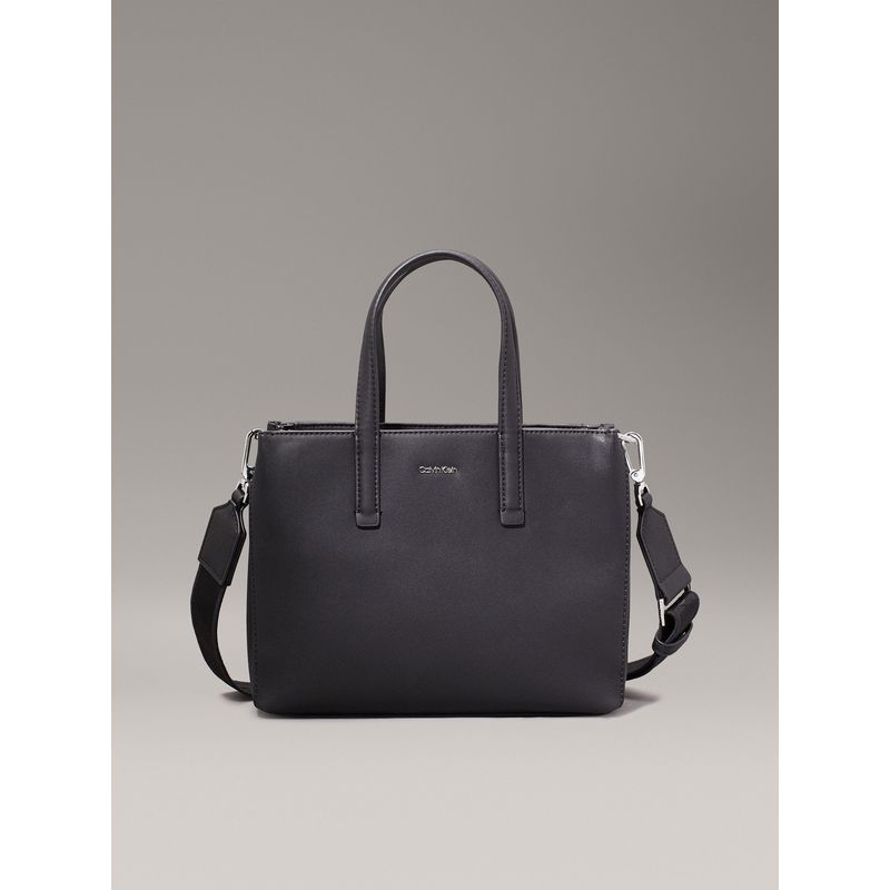 CALVIN KLEIN - Bolso negro tote pequeño Calvin Klein