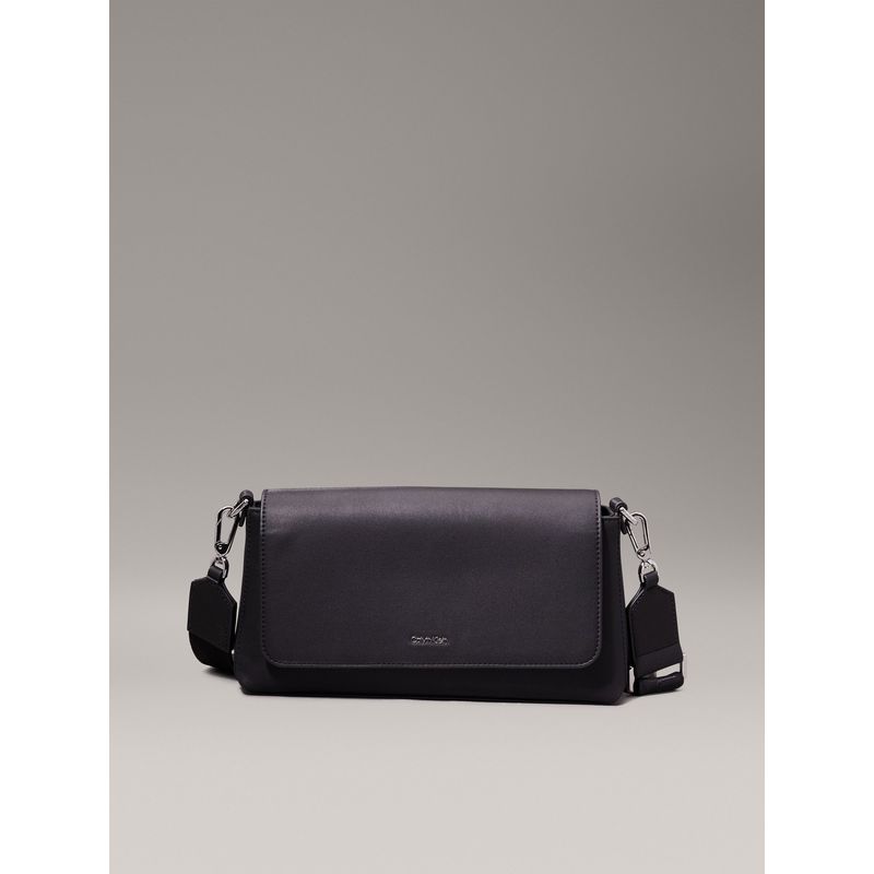 CALVIN KLEIN - Bolso negro de hombro convertible Calvin Klein