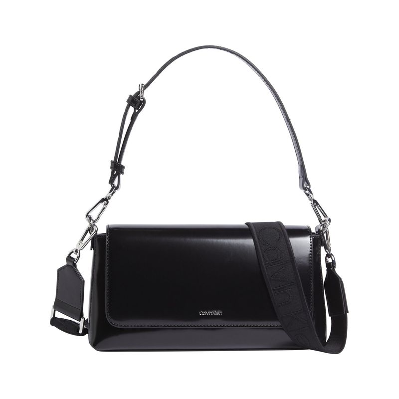 CALVIN KLEIN - Bolso negro de hombro convertible Calvin Klein