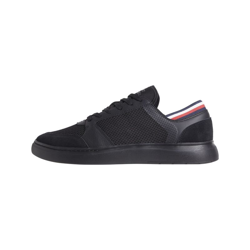 TOMMY HILFIGER - Tenis negro ligeras con mezcla de texturas Tommy Hilfiger