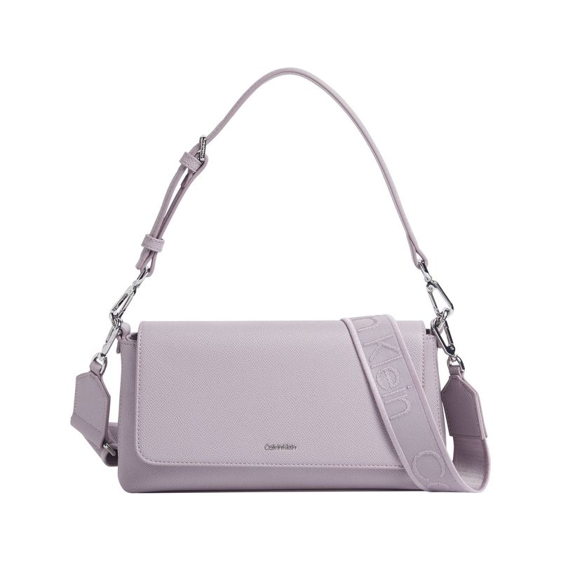 CALVIN KLEIN - Bolso morado de hombro convertible - CK must Calvin Klein