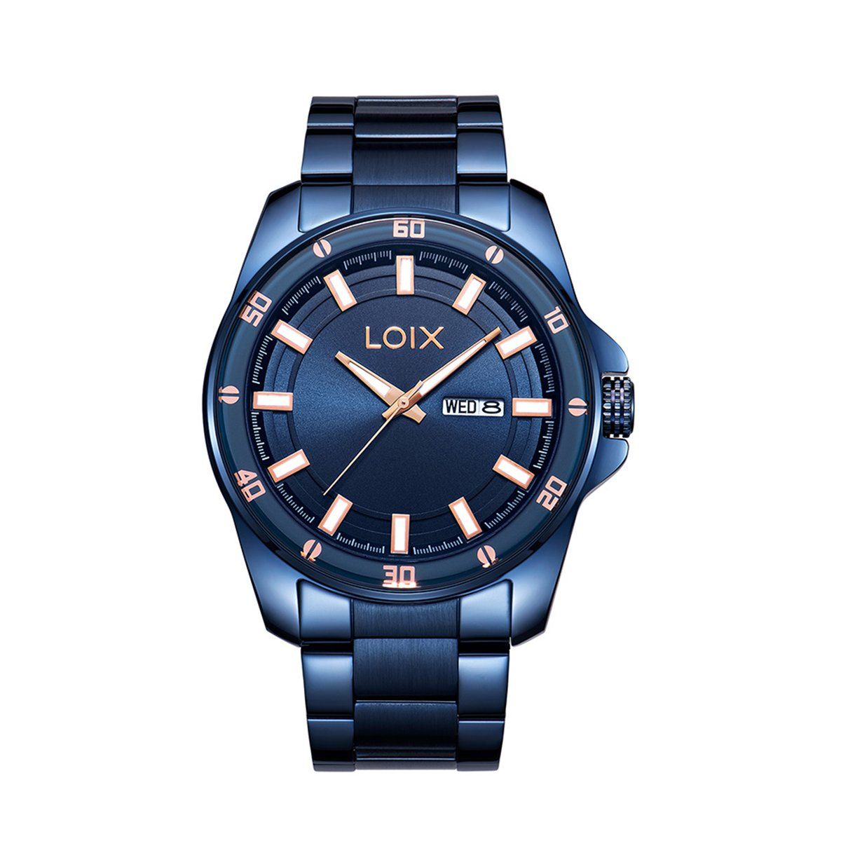LOIX - Reloj hombre L2146-5 Azul con tablero azul