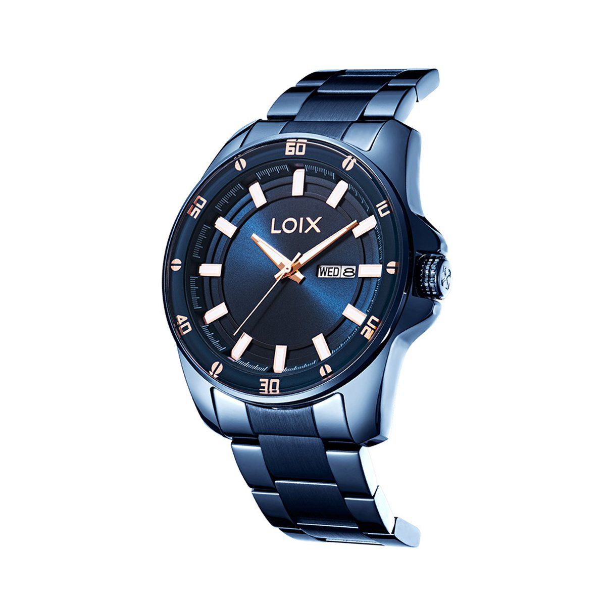 LOIX - Reloj hombre L2146-5 Azul con tablero azul