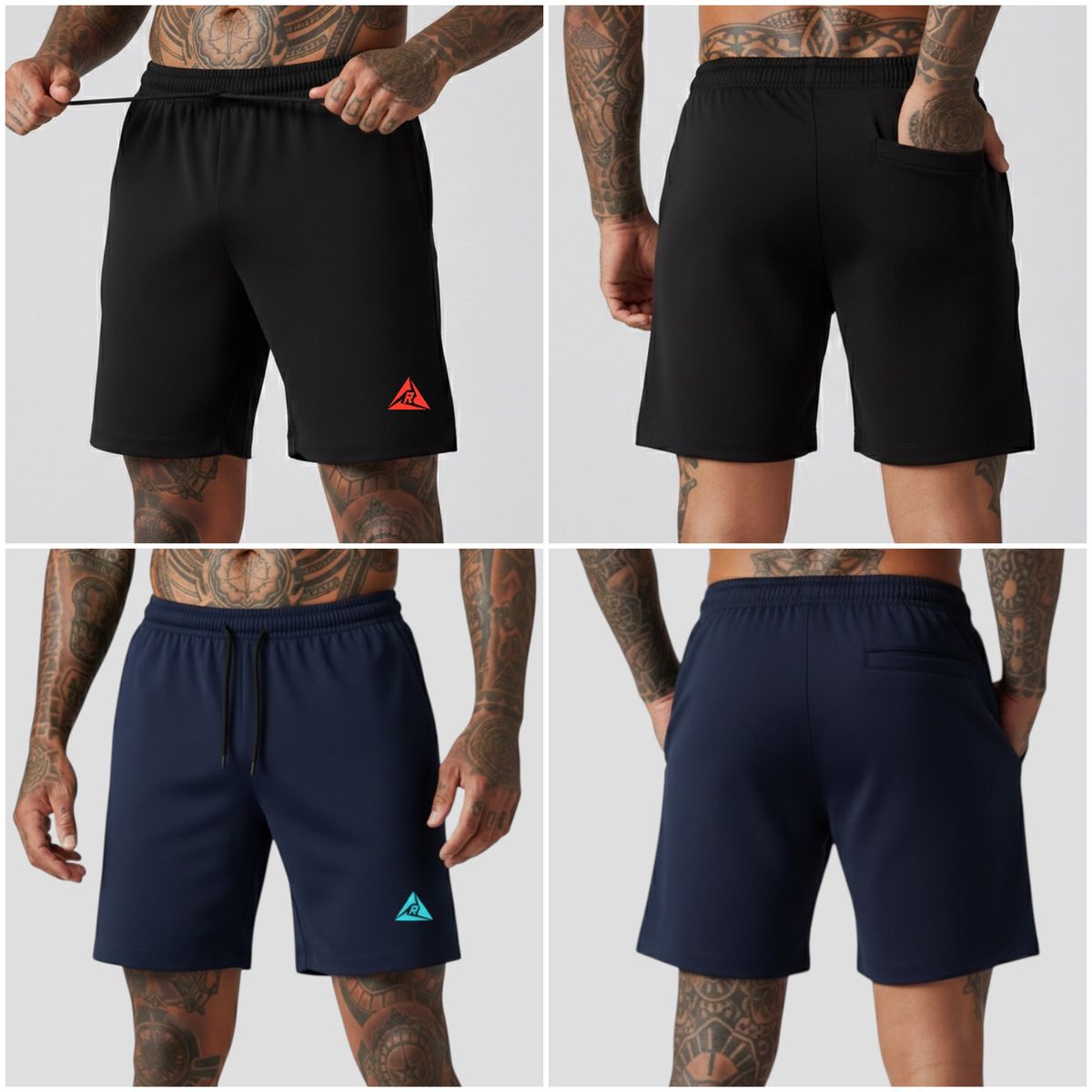 RIPPLE FT - Combo x2 Pantalonetas Originales  Bolsillos Cierres RIPPLE.