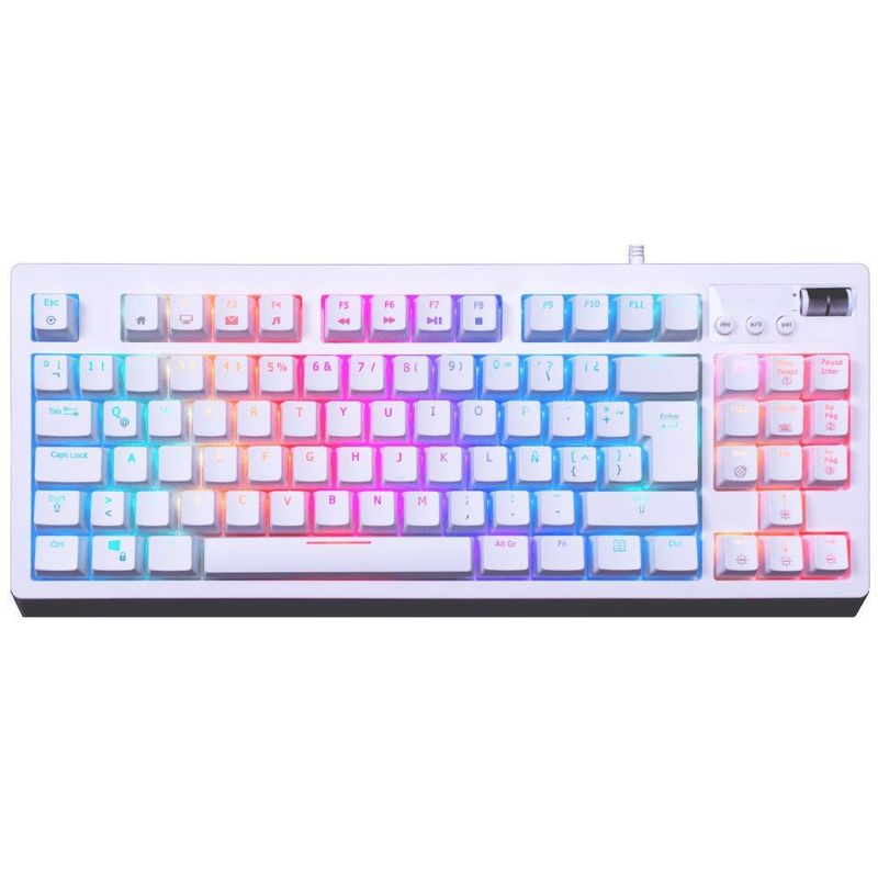 VSG - Teclado Mecanico Vsg Quasar Rgb Blanco Switch Azul