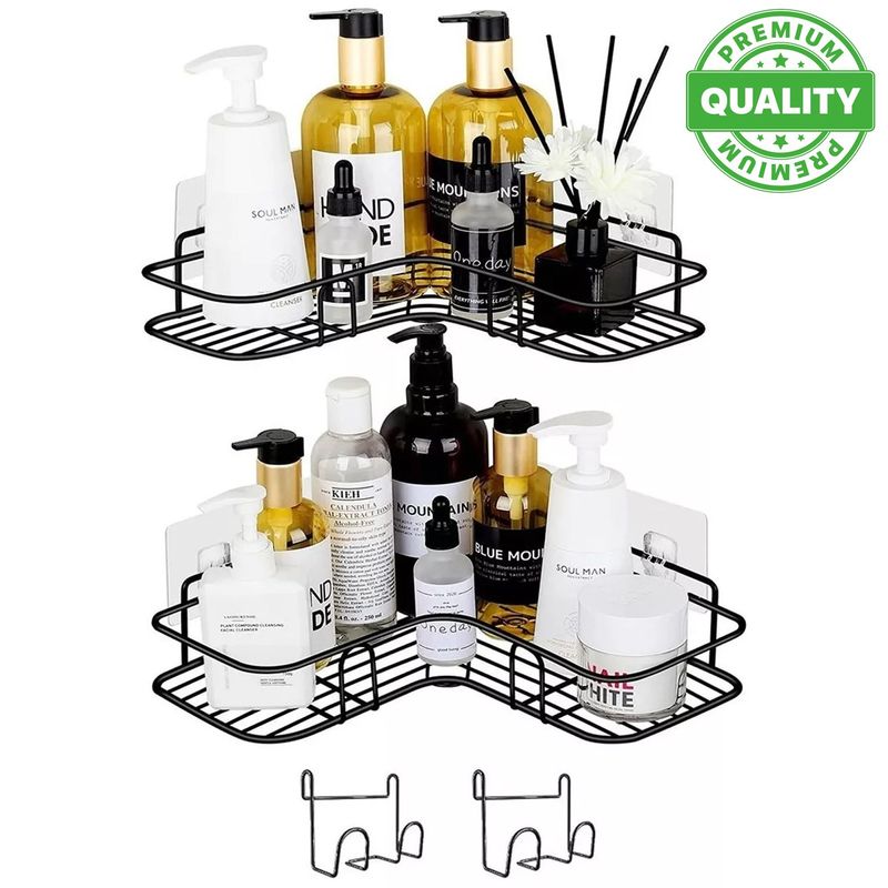 ONE PIXEL - Organizador de Ducha Repisa Baño Adhesivo Set 2 Inoxidable