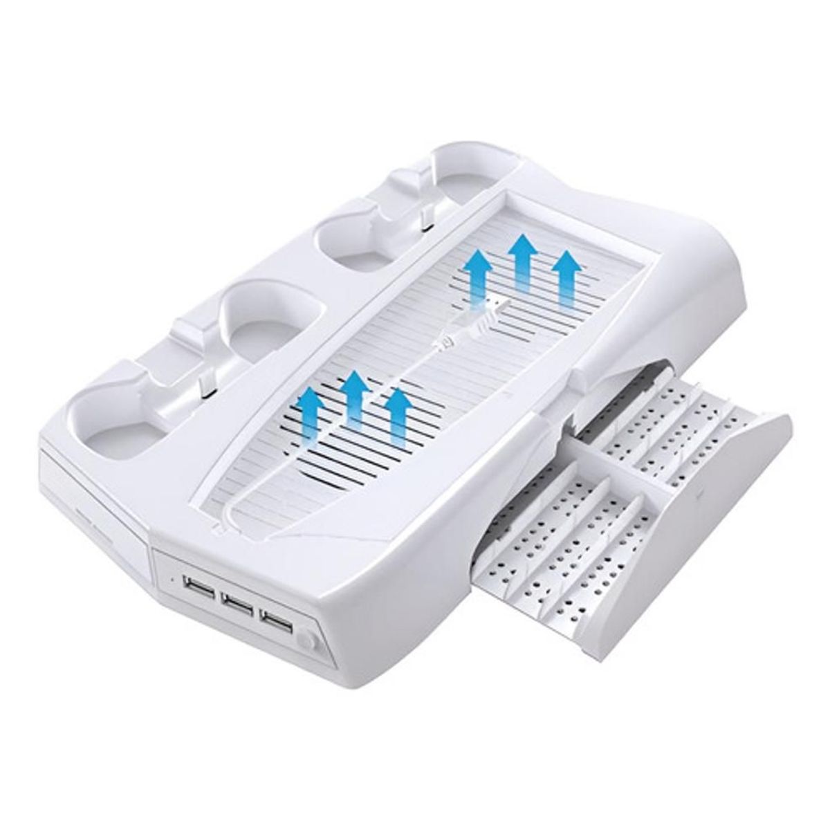 GENERICO - Base Cargador Ps5 Refrigerante Play 5 Porta Juegos