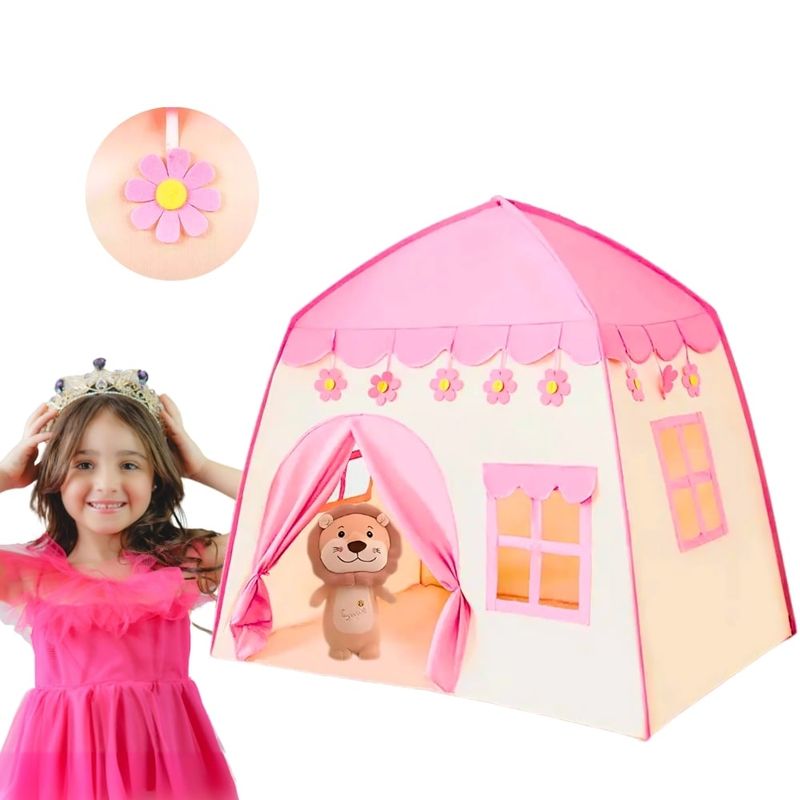AMERICAN GENERICS - Casita Infantil Para Niñas Carpa Plegable 130x100x130 Cm