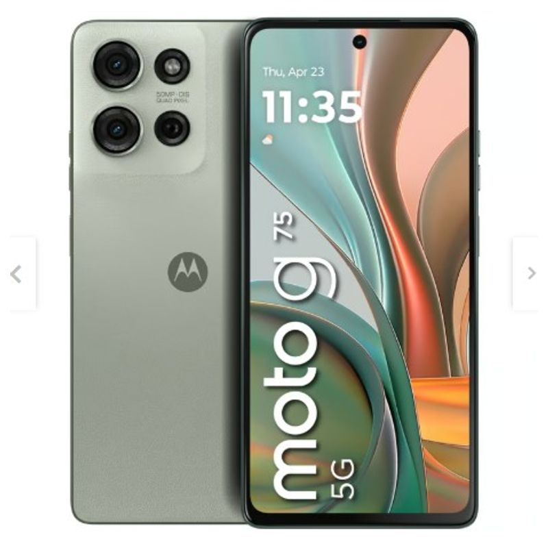MOTOROLA - Celular Motorola Moto G75 256GB-8GB RAM- Cámara 50 MP -16MP- Pantalla 6,8 - 5G - Verde
