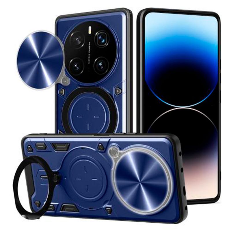 GENERICO - Estuche Protección Camara Con Soporte Para Honor Magic 7 lite Azul