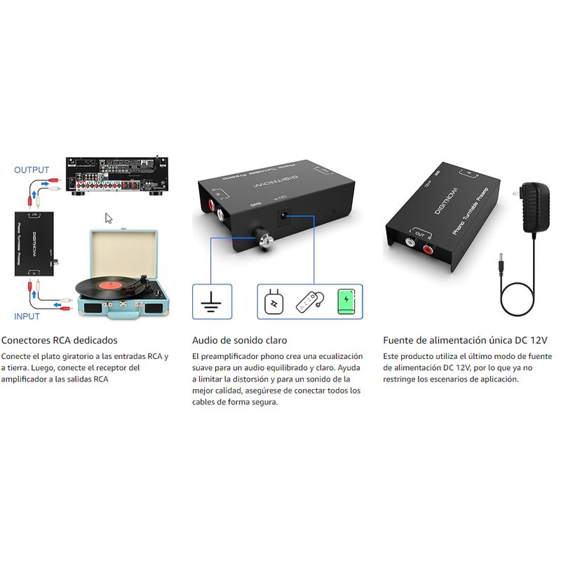 GENERICO - Preamplificador Estéreo Jancane Placa Tornamesa Discos