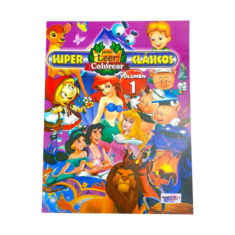 GENERICO - Cartilla para Leer y Colorear Cuentos Clásicos para Niños