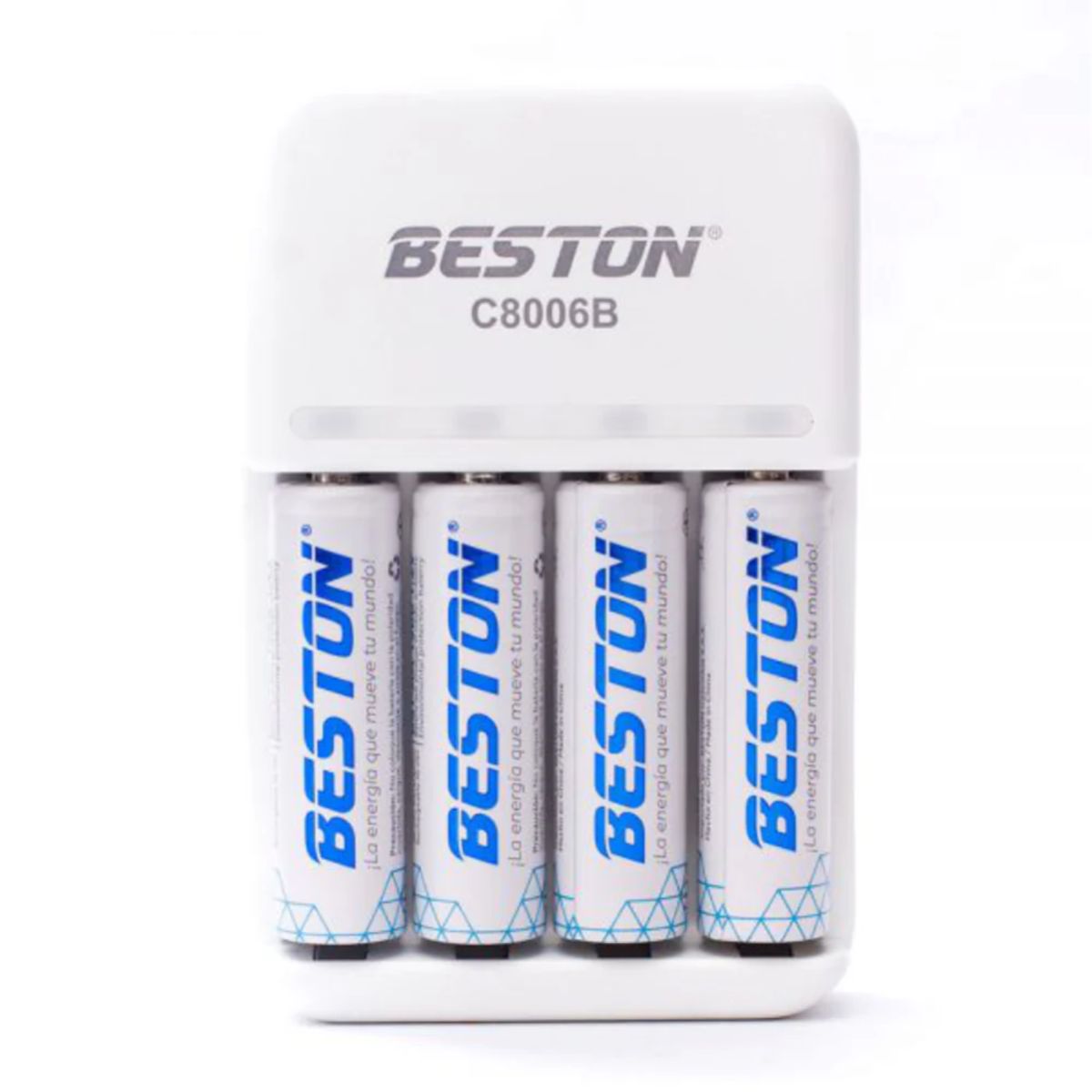 BESTON - Cargador Rápido Aa Beston + 4 Pilas Recargables Incluidas