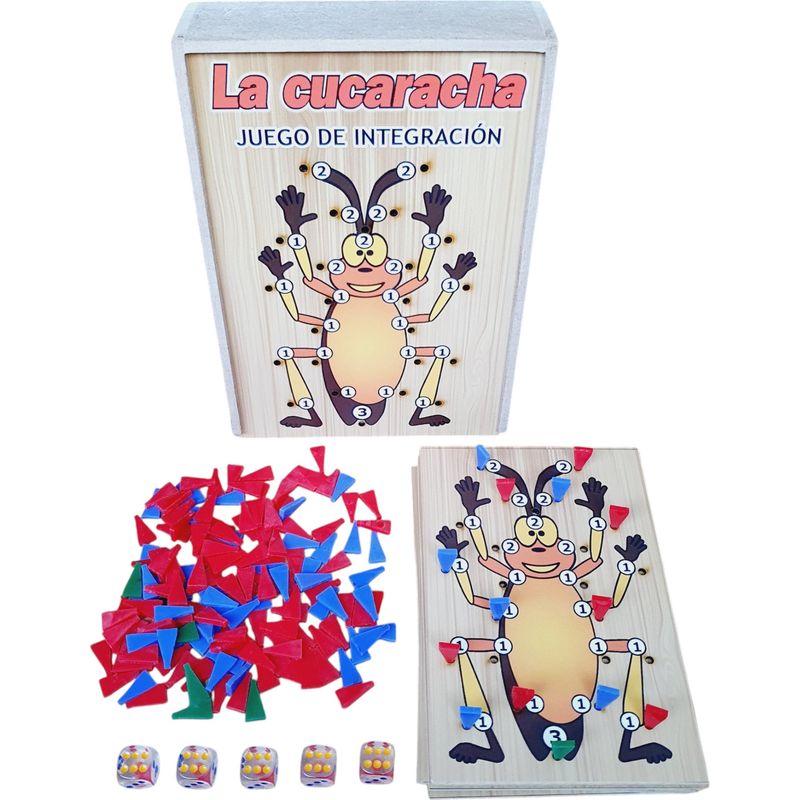 GENERICO - Juego La Cucaracha Interactivo De Azar Fichas Famiia Amigos
