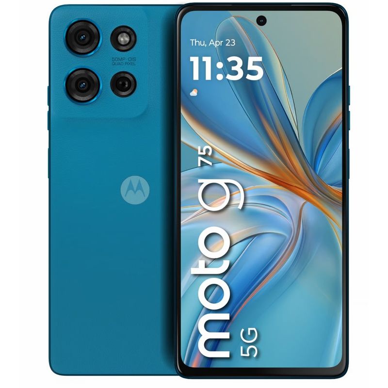 MOTOROLA - Celular Motorola Moto G75 256GB-8GB RAM- Cámara 50 MP -16MP- Pantalla 6,8 - 5G  Azul
