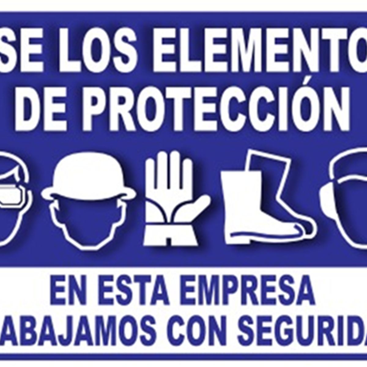 NACIONAL - SEÑALIZACIÓN METALICA LAMINADA 20X15 USO DE EPP