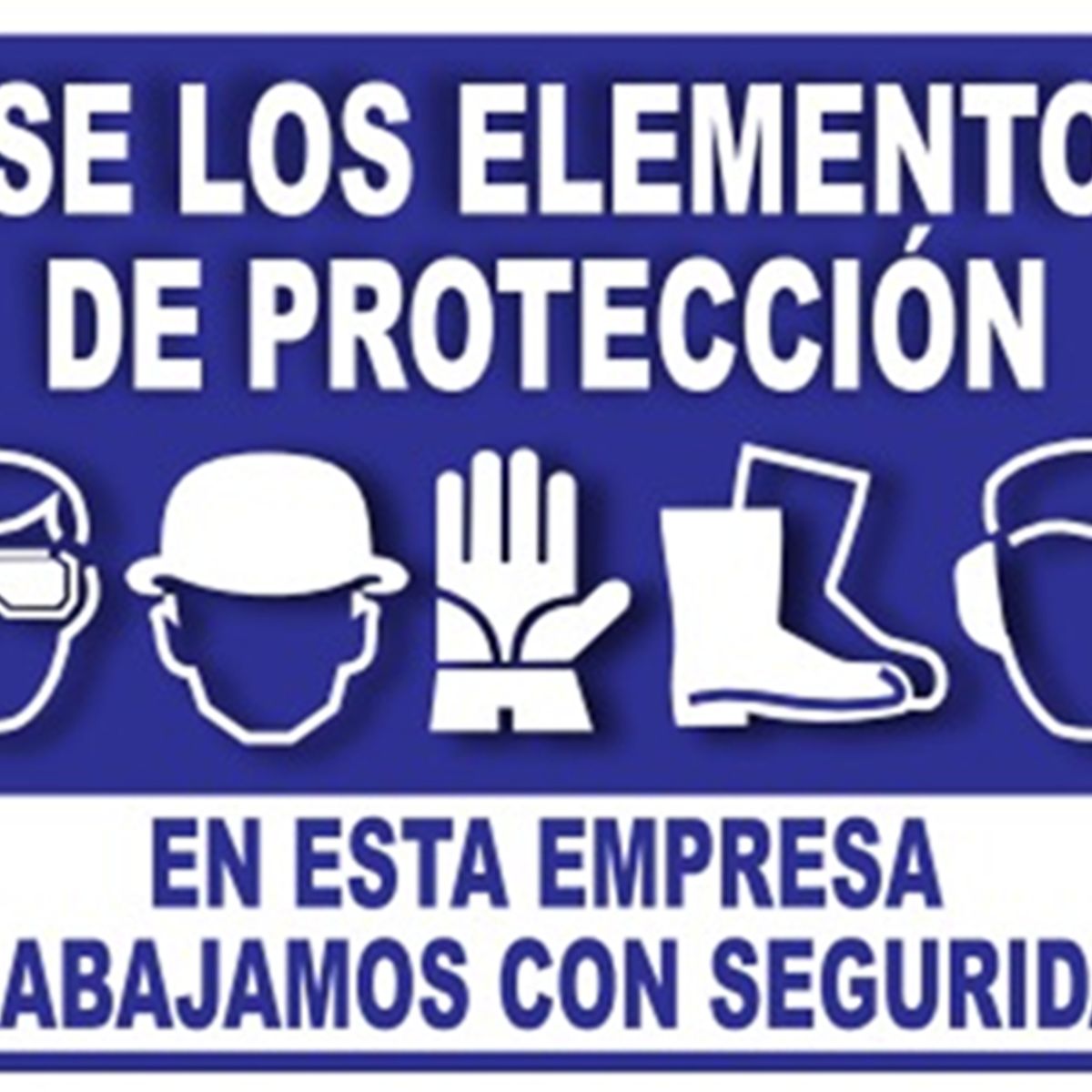 NACIONAL - SEÑALIZACIÓN METALICA LAMINADA 30X20 USO DE EPP
