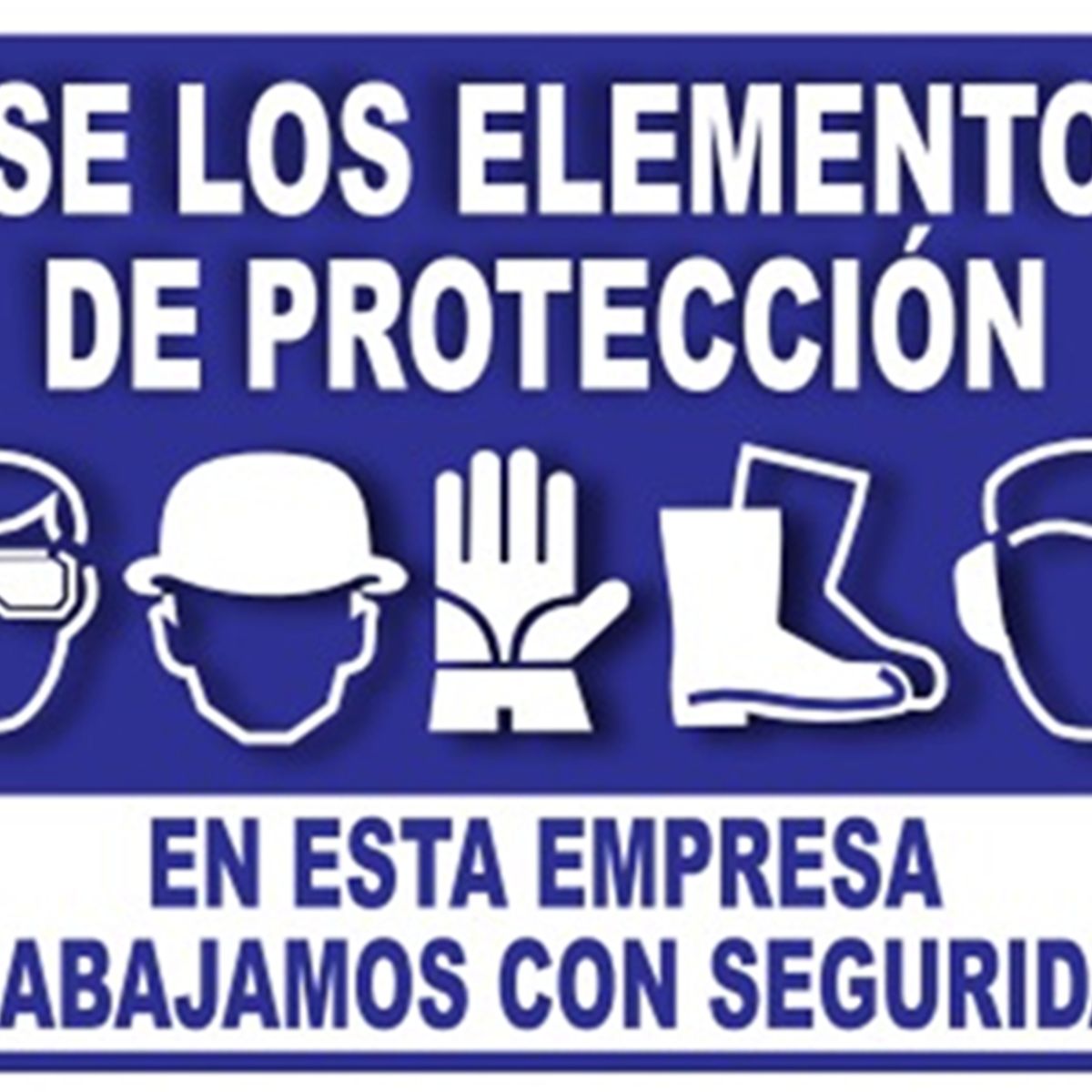 NACIONAL - SEÑALIZACIÓN METALICA LAMINADA 30X40 USO DE EPP