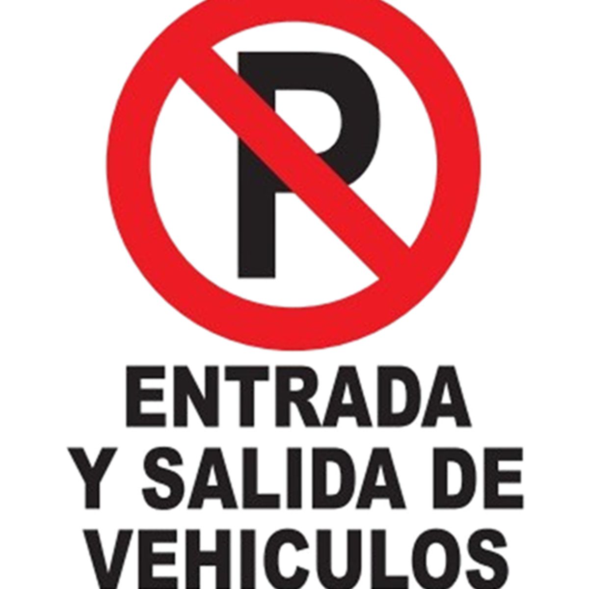 NACIONAL - SEÑALIZACIÓN METALICA 30X20 CM PROHIBIDO PARQUEAR VEHICULOS