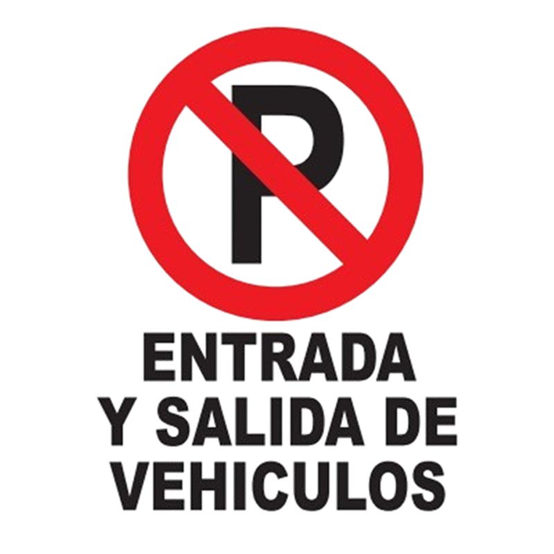 NACIONAL - SEÑALIZACIÓN METALICA 30X40 CM PROHIBIDO PARQUEAR VEHICULOS